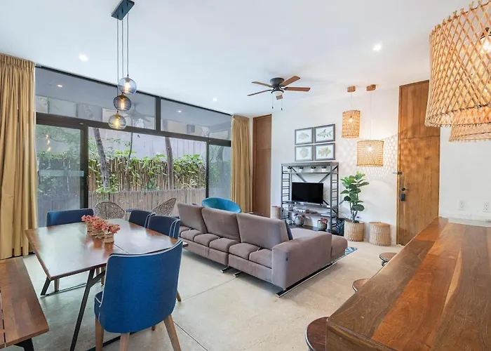 Cosy Designed 5bdr 8beds Dual Apts W Amenities Tulum