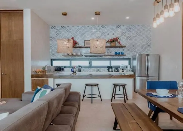 Apartment Cosy Designed 5bdr 8beds Dual Apts W Amenities Tulum