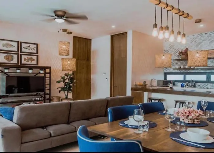 Cosy Designed 5bdr 8beds Dual Apts W Amenities * Tulum