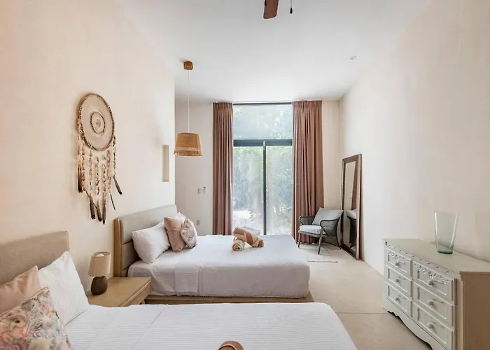 Apartment Cosy Designed 5bdr 8beds Dual Apts W Amenities Tulum
