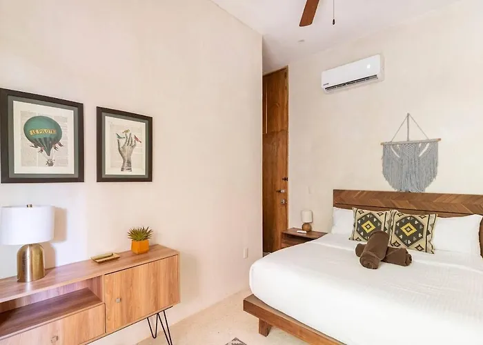 Cosy Designed 5bdr 8beds Dual Apts W Amenities Apartment Tulum